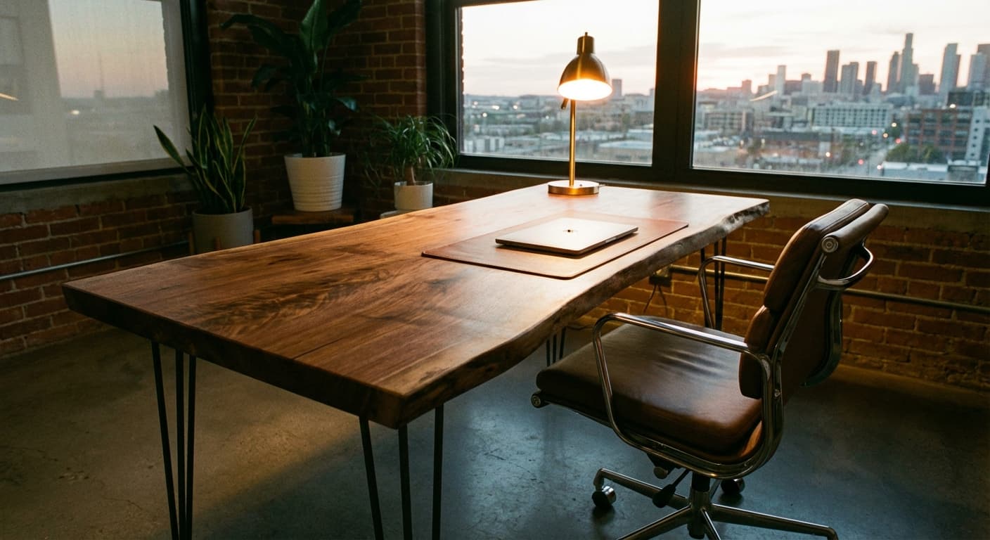 Walnut Executive Desk